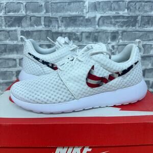 Nike Roshe One BR White American Flag Custom 724850-100 Mens Size 7.5 New